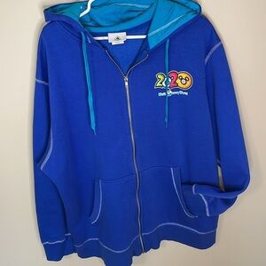 WALT DISNEY WORLD 2020 Blue XL Zip Up Character Hoodie Disney Parks Graphic